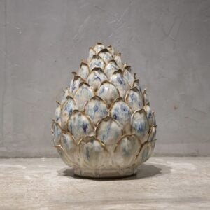 Milky Blue Artichoke Vase