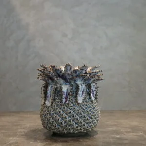 Blue and Ox Blood Medium pineapple