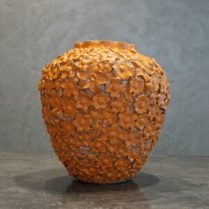 Small Orange Flower Vase