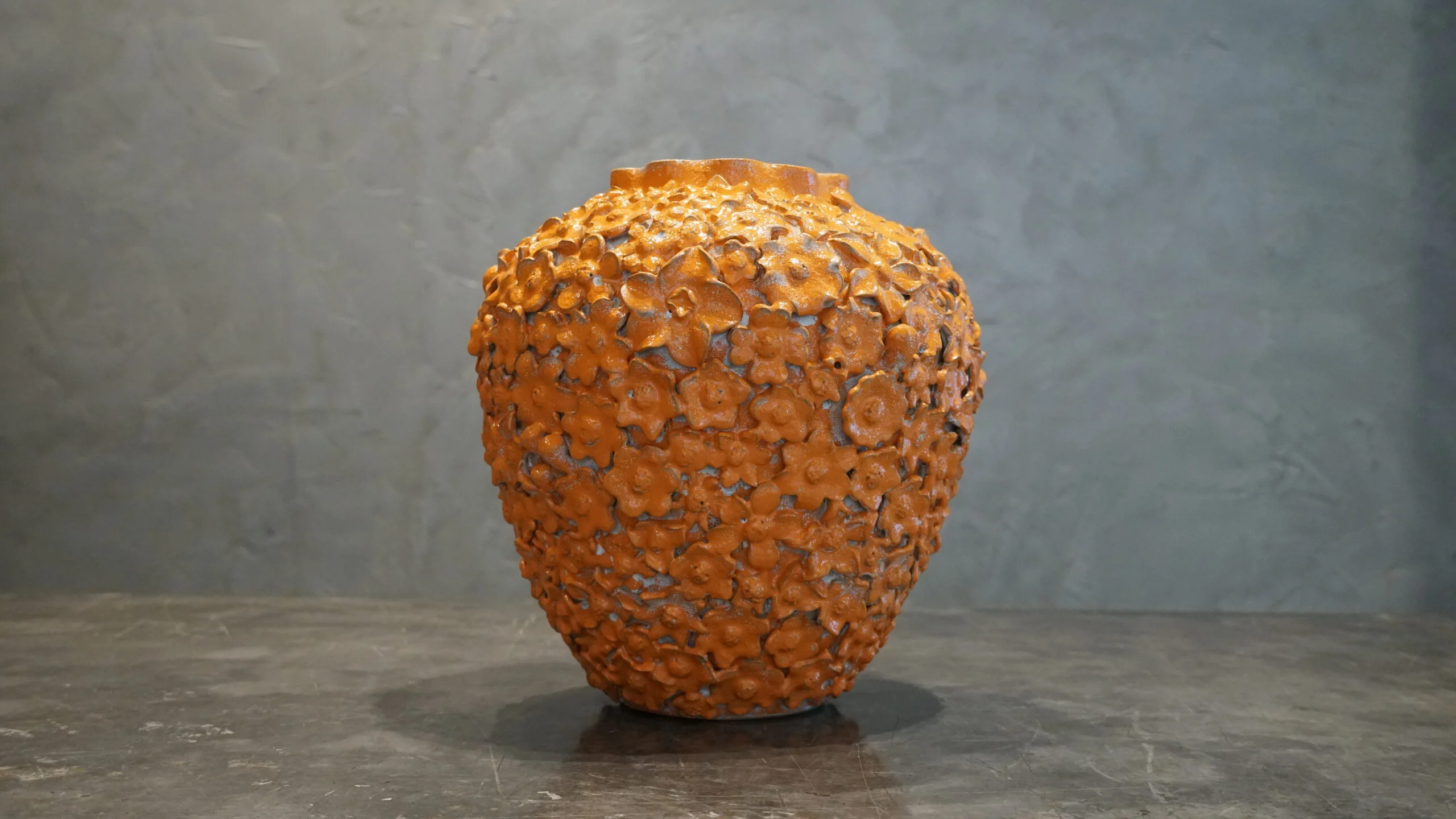 Flower Orange Vase (S)