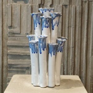 White With Light Blue Coral