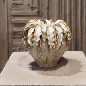 Cream Luffa with leaves
