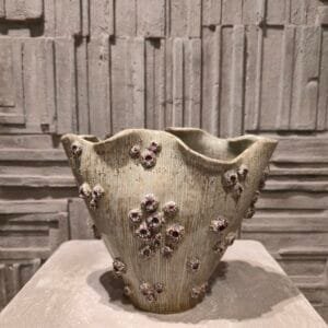 Green Celadon with Purple Coral (M)