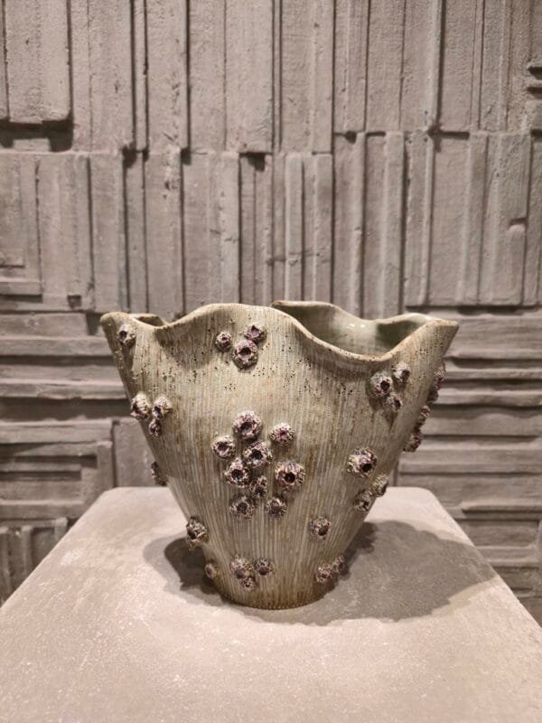 Green Celadon with Purple Coral (M)