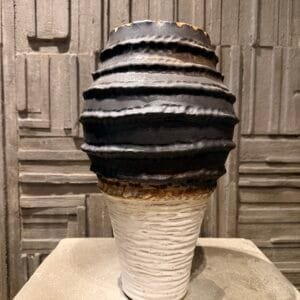 White/Brown pumpkin with gold effect (J10)