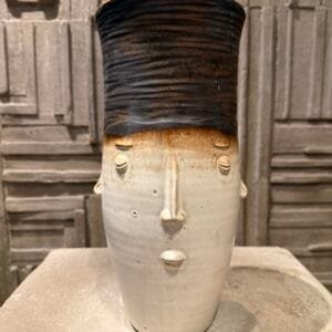 White/Brown pumpkin with gold effect (J12)