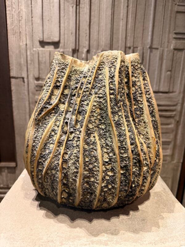 Fat Pumpkin Green Vase L