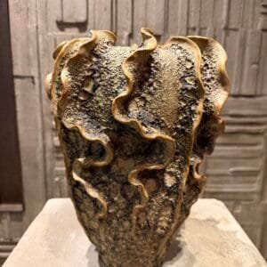 Swirl Green Pumpkin Vase