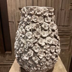 White Flower Vase