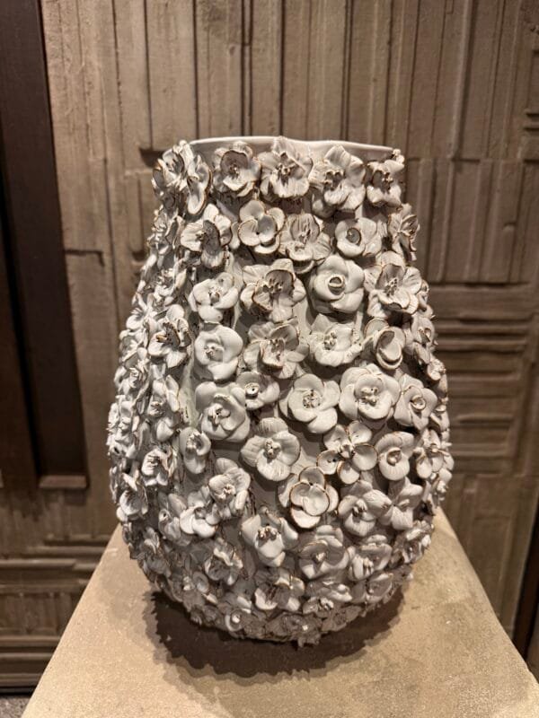 White Flower Vase